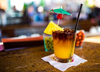 A craft Mai Tai cocktail in the tiki style championed by Skull & Crown Trading Co.